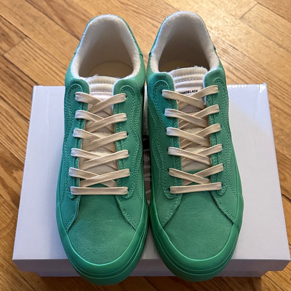Brandblack Green and White Sneakers